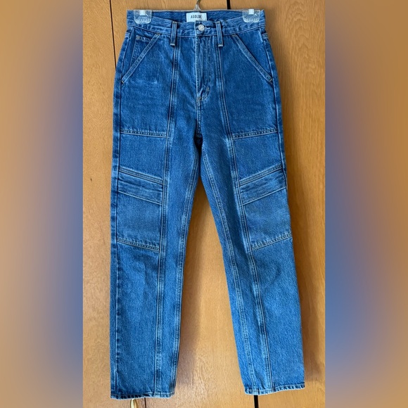 Agolde Cooper Cargo Jeans - 100% Cotton Color: Regulation, Size 24 - Picture 1 of 10